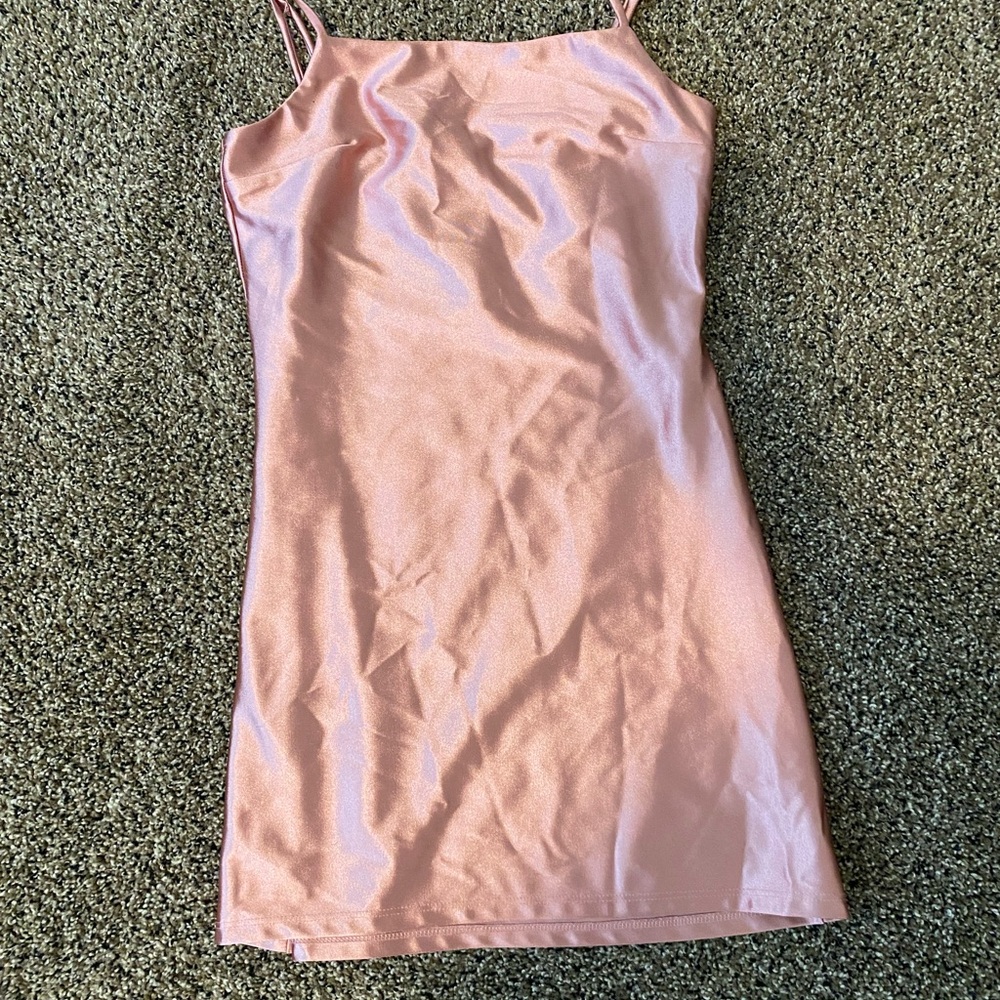 Altar'd State Blush Satin Dress